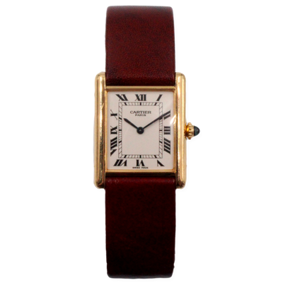 Pre-Owned Cartier Tank Louis large 2000 White Paris Dial 23x30mm