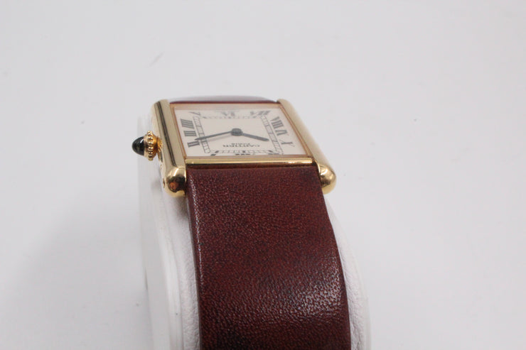 Pre-Owned Cartier Tank Louis large 2000 White Paris Dial 23x30mm