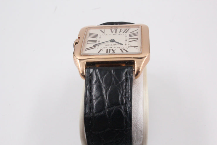 Pre-Owned Cartier Santos Dumont Small 2000s 18K Rose Gold 30x38mm Pre-Owned