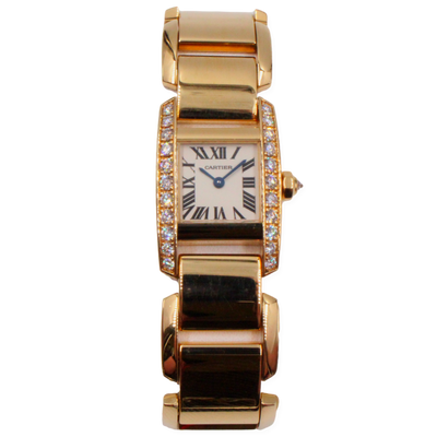 Pre-Owned Cartier Tankissamee 2005 Factory Diamonds 20x29mm Pre-Owned
