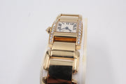 Pre-Owned Cartier Tankissamee 2005 Factory Diamonds 20x29mm Pre-Owned