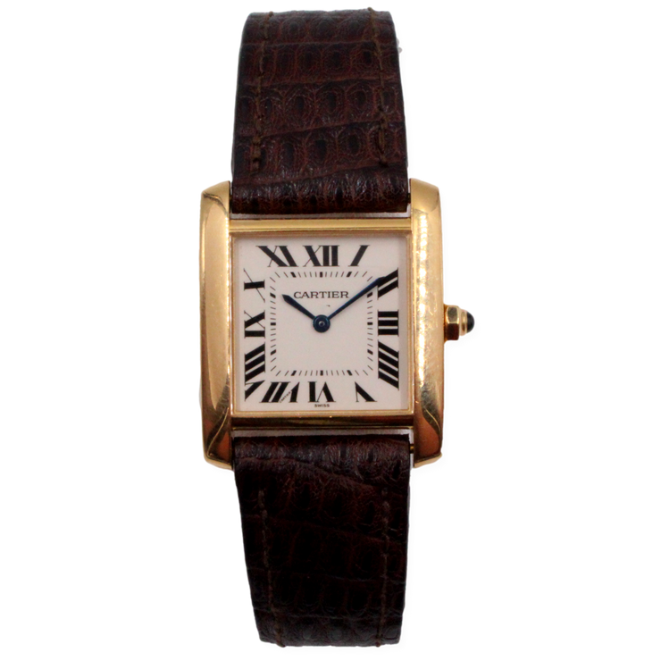 Pre-Owned Cartier Tank Francaise Medium 2000s 18K Yellow Gold 23x30mm Pre-Owned