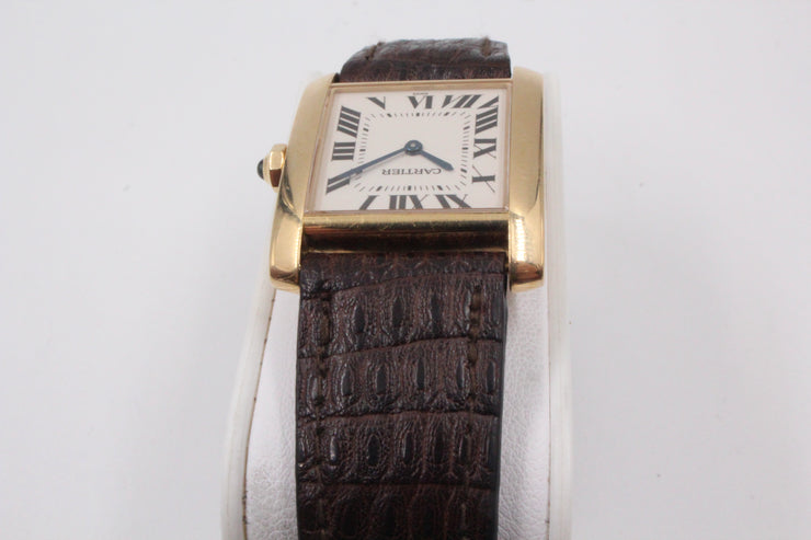 Pre-Owned Cartier Tank Francaise Medium 2000s 18K Yellow Gold 23x30mm Pre-Owned