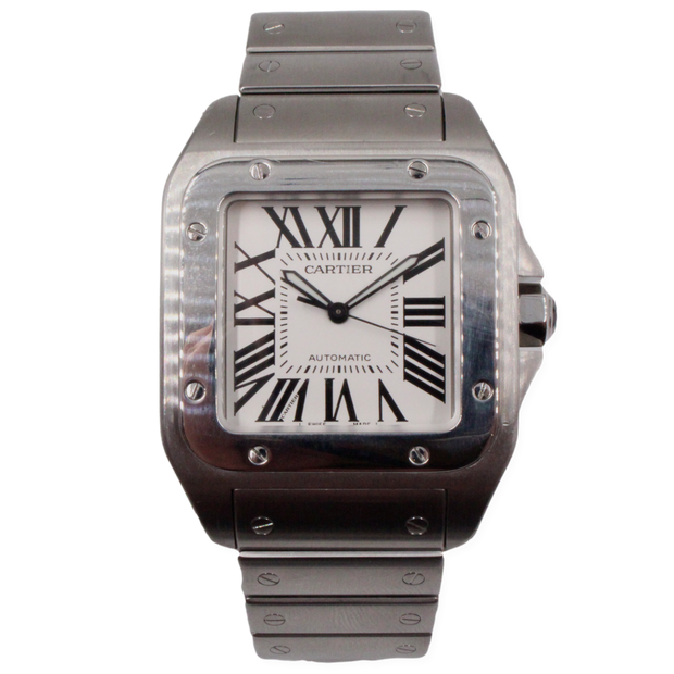 Pre-Owned Cartier Santos 100 XL 2013 Steel Case & Bracelet 51x41mm Pre-Owned