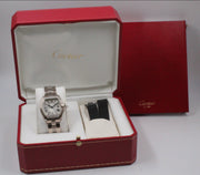 Pre-Owned Cartier Roadster Small 2006 Factory Diamonds 32x37mm Pre-Owned