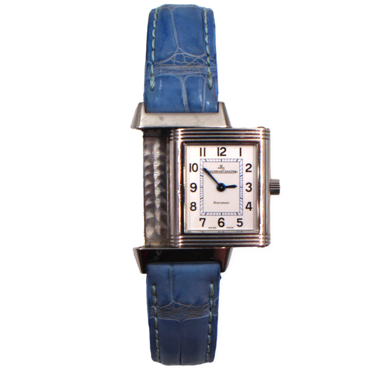 Pre-Owned Jaeger-LeCoultre Reverso Ladies 2007 Single Face In Steel 20x33mm Pre-Owned
