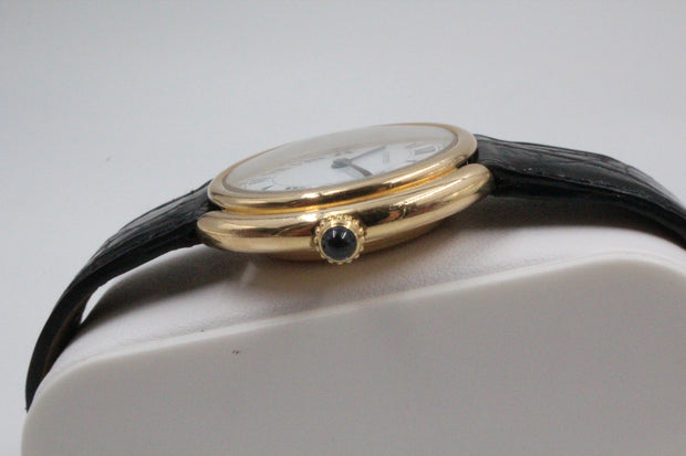 Cartier Vendome Godron Paris 1970s Bubble Back, Paris Dial 33MM Pre-Owned