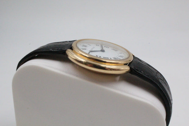 Cartier Vendome Godron Paris 1970s Bubble Back, Paris Dial 33MM Pre-Owned