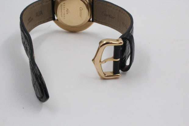 Cartier Vendome Godron Paris 1970s Bubble Back, Paris Dial 33MM Pre-Owned