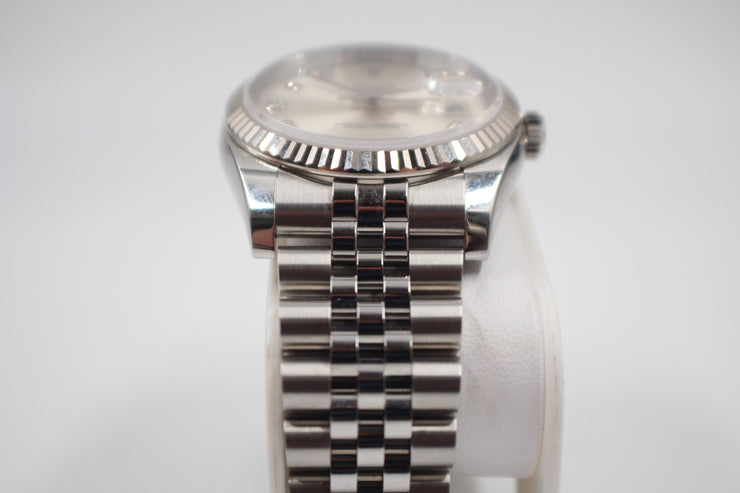 Rolex DateJust 2018 Factory Diamond Dial 36mm Pre-Owned