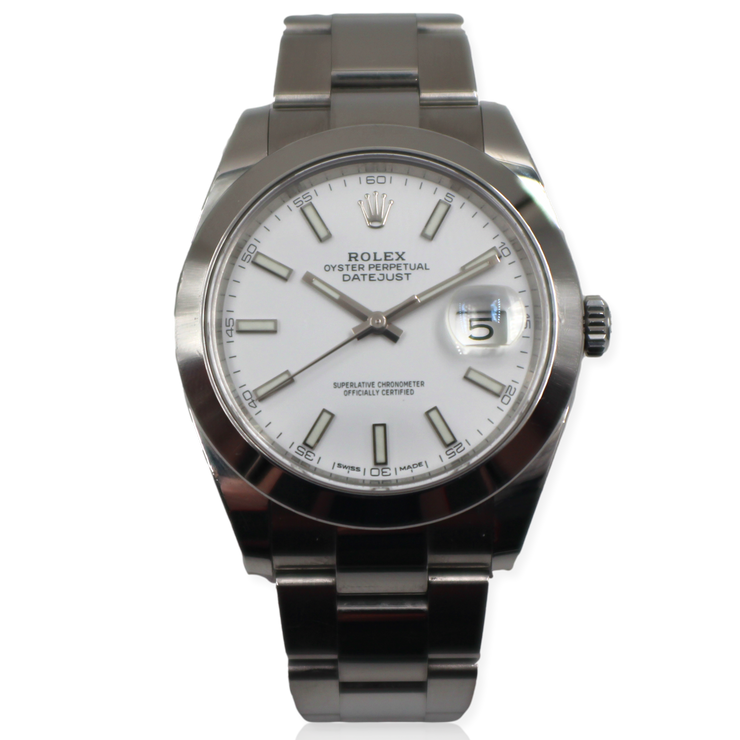 Rolex Datejust 2004 Smooth Bezel Stainless Steel 41mm Pre-Owned