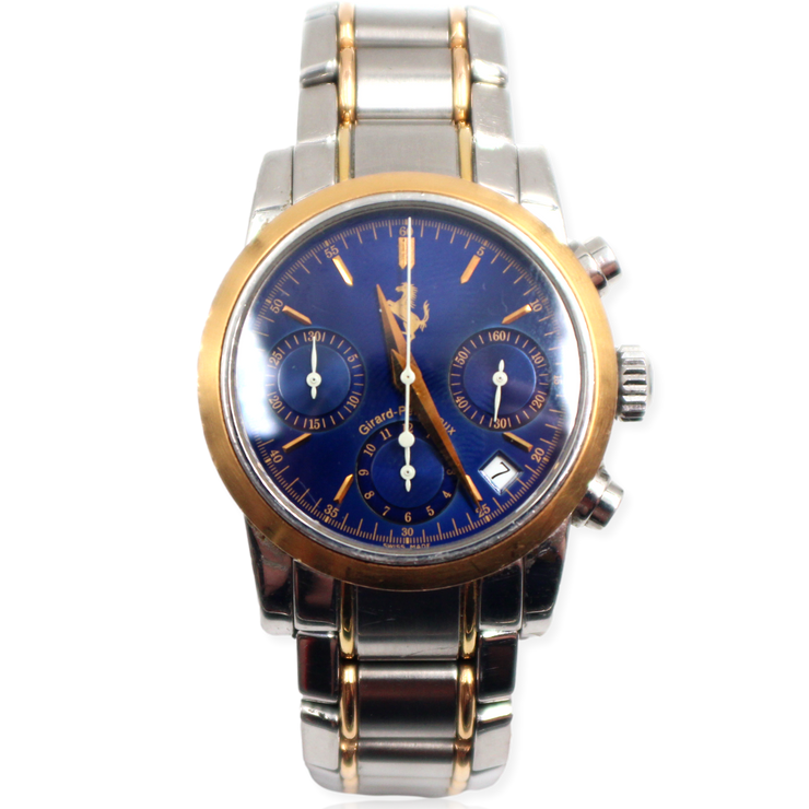 Pre-Owned Girard Perregaux Ferrari Chronograph 2000s 18K Rose Gold & Steel 38mm Pre-Owned