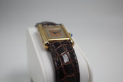 Pre-Owned Cartier Must Tank Tri-Tone 1995s 18K Yellow White & Rose Gold Dial 22mm Pre-Owned