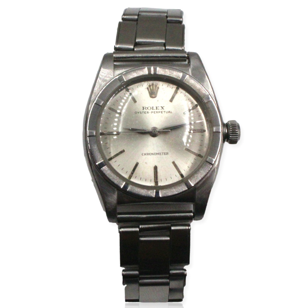 Vintage Rolex Oyster Perpetual 1945 1958 Stainless Steel 32mm x 39mm P Mark Areias J