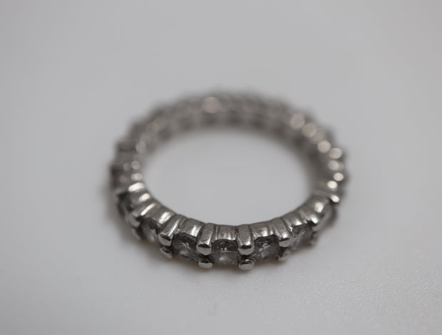 Platinum Eternity Band Shared Prong 20- 2.50Mm Diamonds