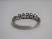 Diamond Scalloped Bezels Band .75CTW 14K