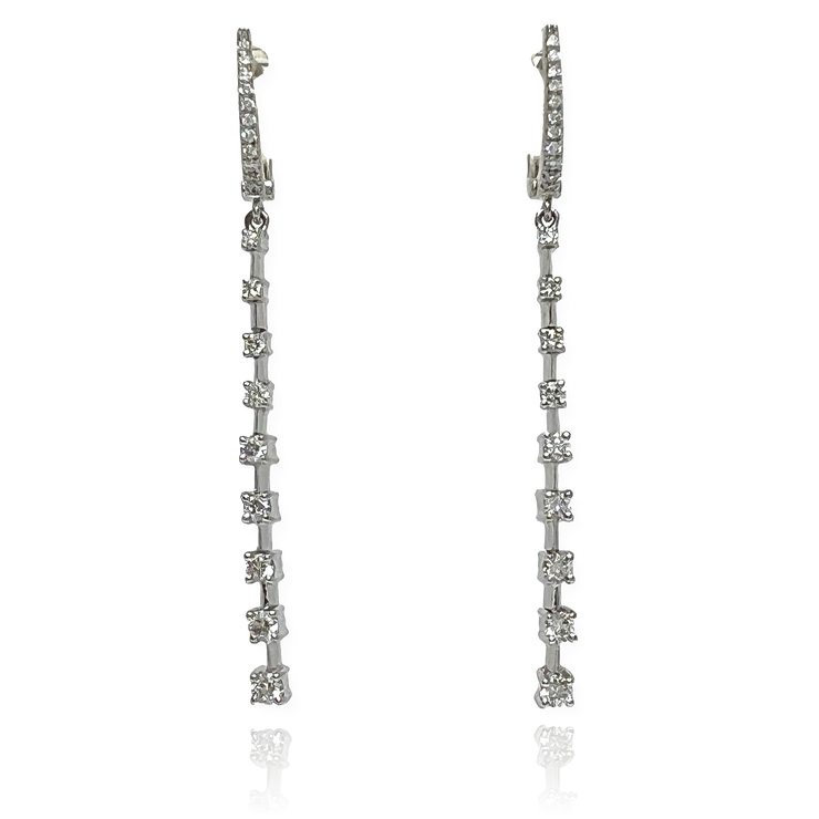 Dangle Diamond Earrings 0.54 14KW