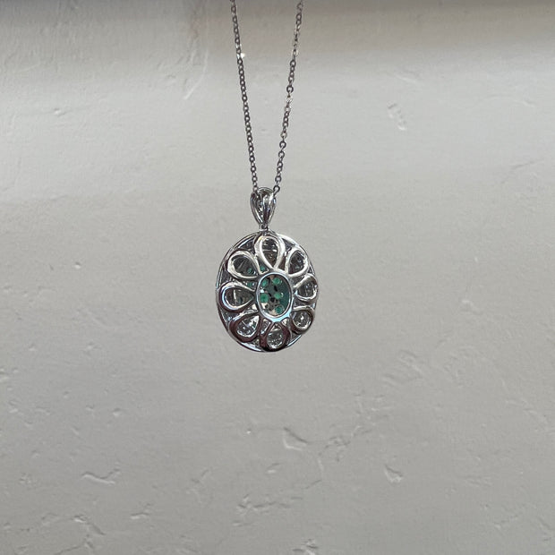 Emerald & Diamond Pendant