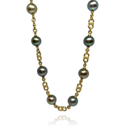 Tahitian Pearl 18K Yellow Gold Necklace