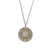 Women's Star Diamond .32cts And Mother Of Pearl 2.88ct Necklaces 14KWG