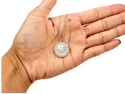 Women's Star Diamond .32cts And Mother Of Pearl 2.88ct Necklaces 14KWG