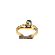 Oval Alexandrite & Pave Diamond Split Shank Ring 1.90CT, .38DTW 18KY