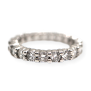 Platinum Eternity Band Shared Prong 20- 2.50Mm Diamonds