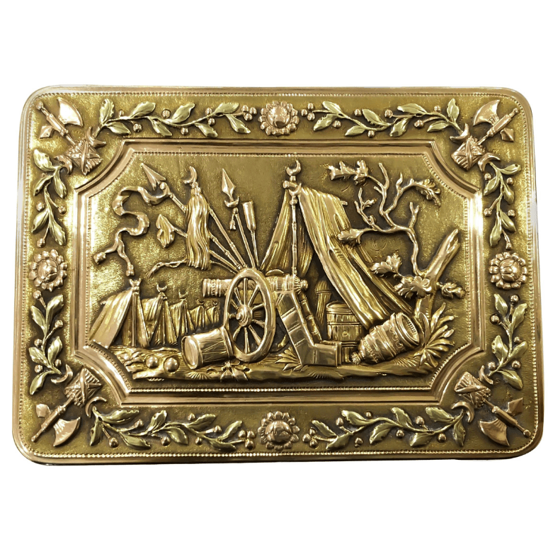専用 M170-1 希少 アンティーク19世紀 金彩銅板枠 ロシア イコン　CC 18KY 1820 Russian Tri-Color Snuff Box 110 DWT – Mark Areias J,