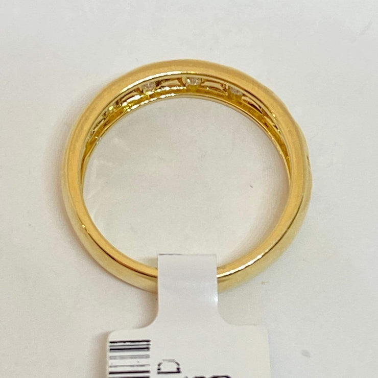 Mark Areias Jewelers Jewellery & Watches Baguette Flush Set Diamond Band Ring 14K Yellow Gold .28CTW