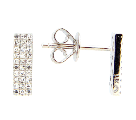 Mark Areias Jewelers Jewellery & Watches Diamond bar stud earrings .13CTW