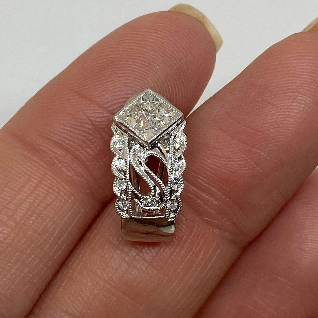 10 orecchini a cerchio quadrati in oro/argento da 15 mm, in ottone placcato oro 18 carati/rodio, componenti per orecchini a cerchio minimalisti (GB-2870) - Italia 10 orecchini a cerchio quadrati in oro/argento da 15 mm, in ottone placcato oro 18 carati/rodio, componenti per orecchini a cerchio minimalisti (GB-2870) - Italia