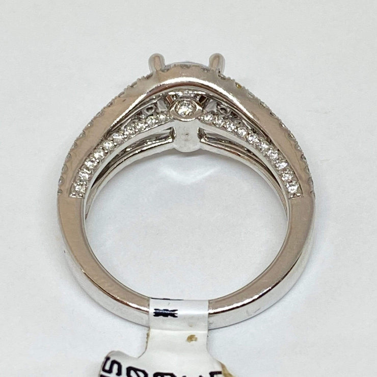 Mark Areias Jewelers Jewellery & Watches Fana Round Diamond Pave Engagement Semi Mounting Ring 14KW 1.41CTW