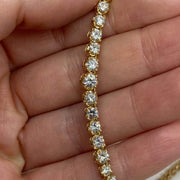 Mark Areias Jewelers Jewellery & Watches Graduated Diamond Riviera Tennis Necklace 6 ctw VS G-H 14K Yellow Gold 16"