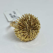 Mark Areias Jewelers Jewellery & Watches Lady's Estate Fashion Burst Faceted Ring 18K Yellow Gold Sz 4.75 8.30 grams