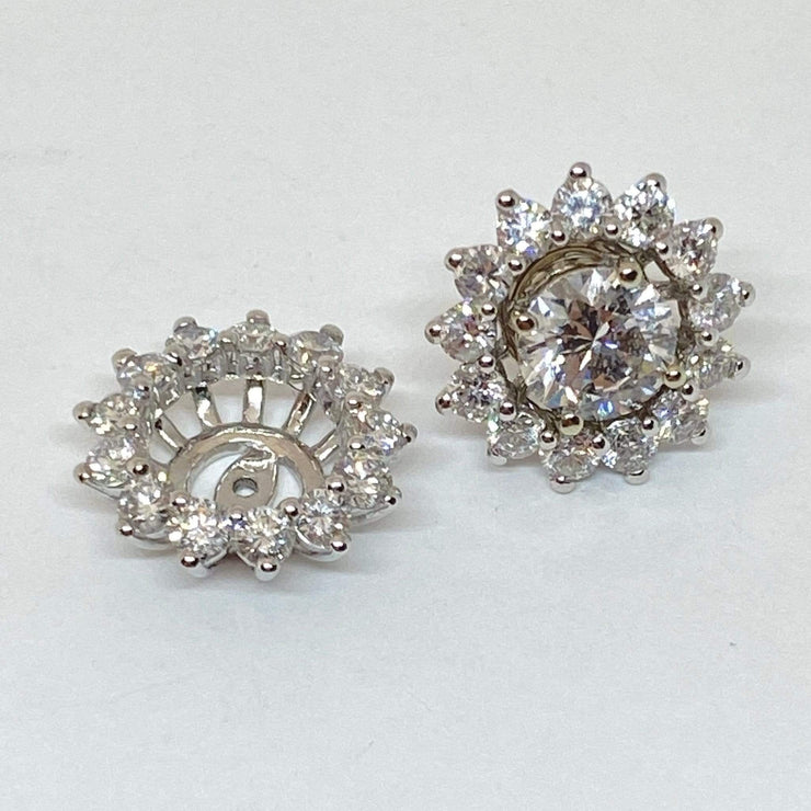 Mark Areias Jewelers Jewellery & Watches Large Round Diamond Jacket Halo Circlette's 18KW 1.76CTW VS G-H