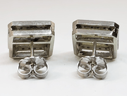 Mark Areias Jewelers Jewellery & Watches Mark Areias Handmade Fancy Yellow & White Diamond Square Halo Earrings