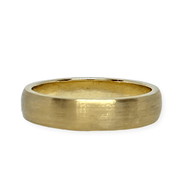 Mark Areias Jewelers Jewellery & Watches Mark Areias Jewelers Custom Handmade Satin Wedding Band 5mm 18KY
