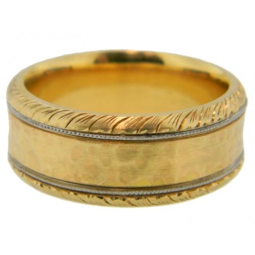 Mark Areias Jewelers Jewellery & Watches Mark Areias Jewelers Handmade Carved Custom Wedding Band