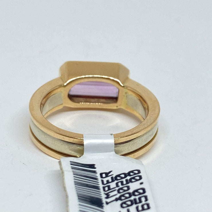 Mark Areias Jewelers Jewellery & Watches Mark Areias Jewelers Imperial Pink Topaz Ring Handmade in 14K Rose & White Gold
