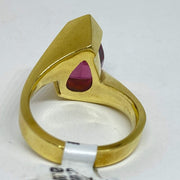 Mark Areias Jewelers Jewellery & Watches Mark Areias Jewelers Pink Tourmaline Ring Handmade in 18K Yellow Gold 4.50 CT