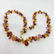 Mark Areias Jewelers Jewellery & Watches Natural Multi Colored Gemstone Necklace Summer Briolette Garnet Opal Sap. 18KY