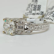 Mark Areias Jewelers Jewellery & Watches Old European Cut Diamond Antique Style Engagement Wedding Ring 1.22CT 18KW