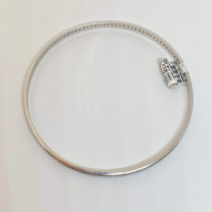 Mark Areias Jewelers Jewellery & Watches Pave Diamond Eternity Round Bangle Bracelet 18KW 2.38CTW 2.75" Diameter