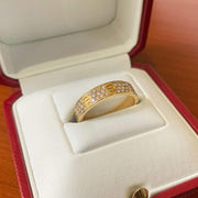 Mark Areias Jewelers Jewellery & Watches Pre-Owned Cartier Love Diamond Screw Band Ring .31CTW 18KY 59 8.75 Box/Papers