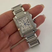 Mark Areias Jewelers Jewellery & Watches Pre-Owned Cartier Tank Francaise Chronoreflex Steel Watch Quartz W51001Q3 2303