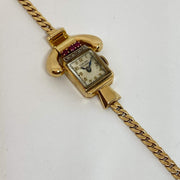 Mark Areias Jewelers Jewellery & Watches Pre-Owned Lucien Picard Ruby and Diamond Vintage Watch 1940's 14K Yellow Gold