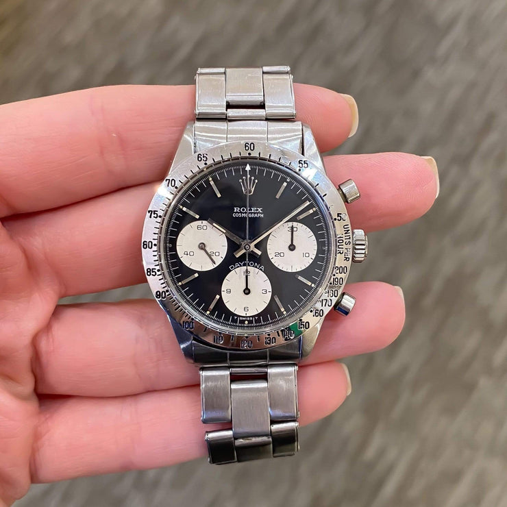 Mark Areias Jewelers Jewellery & Watches Pre-Owned Rare Collectible Paul Newman Rolex Daytona Steel Black Dial 6262 1970