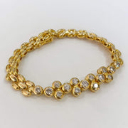 Mark Areias Jewelers Jewellery & Watches Round Diamond Bezel "Bubbles" Estate Bracelet Panthere Style Link 2CTW 6.5"