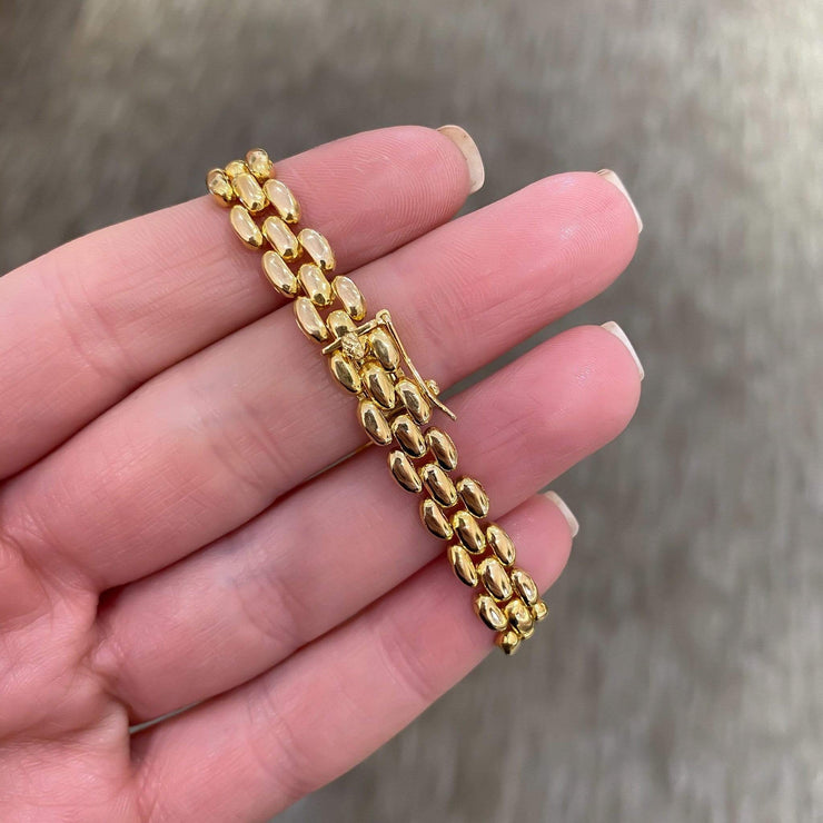Mark Areias Jewelers Jewellery & Watches Round Diamond Bezel "Bubbles" Estate Bracelet Panthere Style Link 2CTW 6.5"