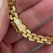 Mark Areias Jewelers Jewellery & Watches Round Diamond Bezel "Bubbles" Estate Bracelet Panthere Style Link 2CTW 6.5"